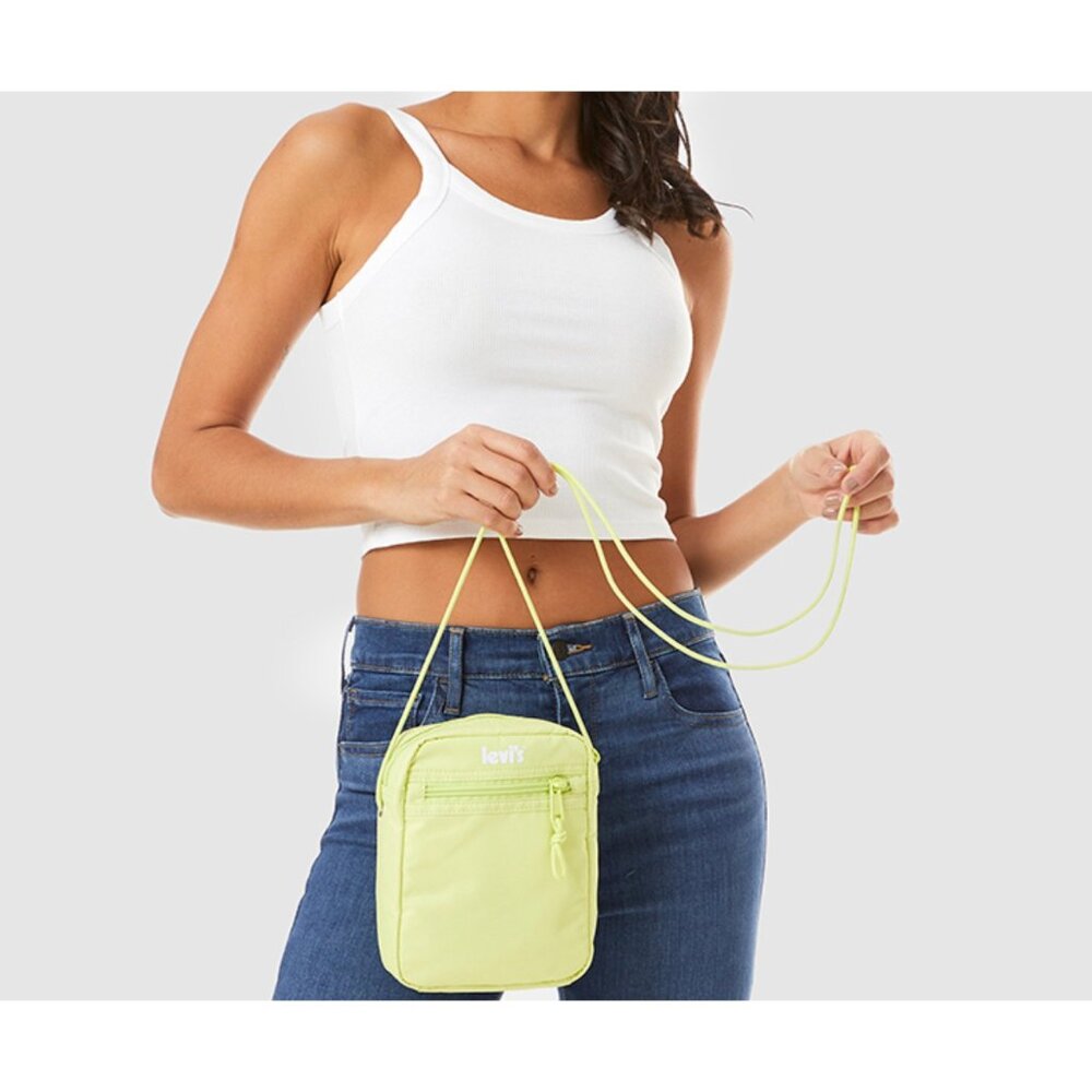 Levis Neon Yellow NWT Basic Essential Lanyard Bag